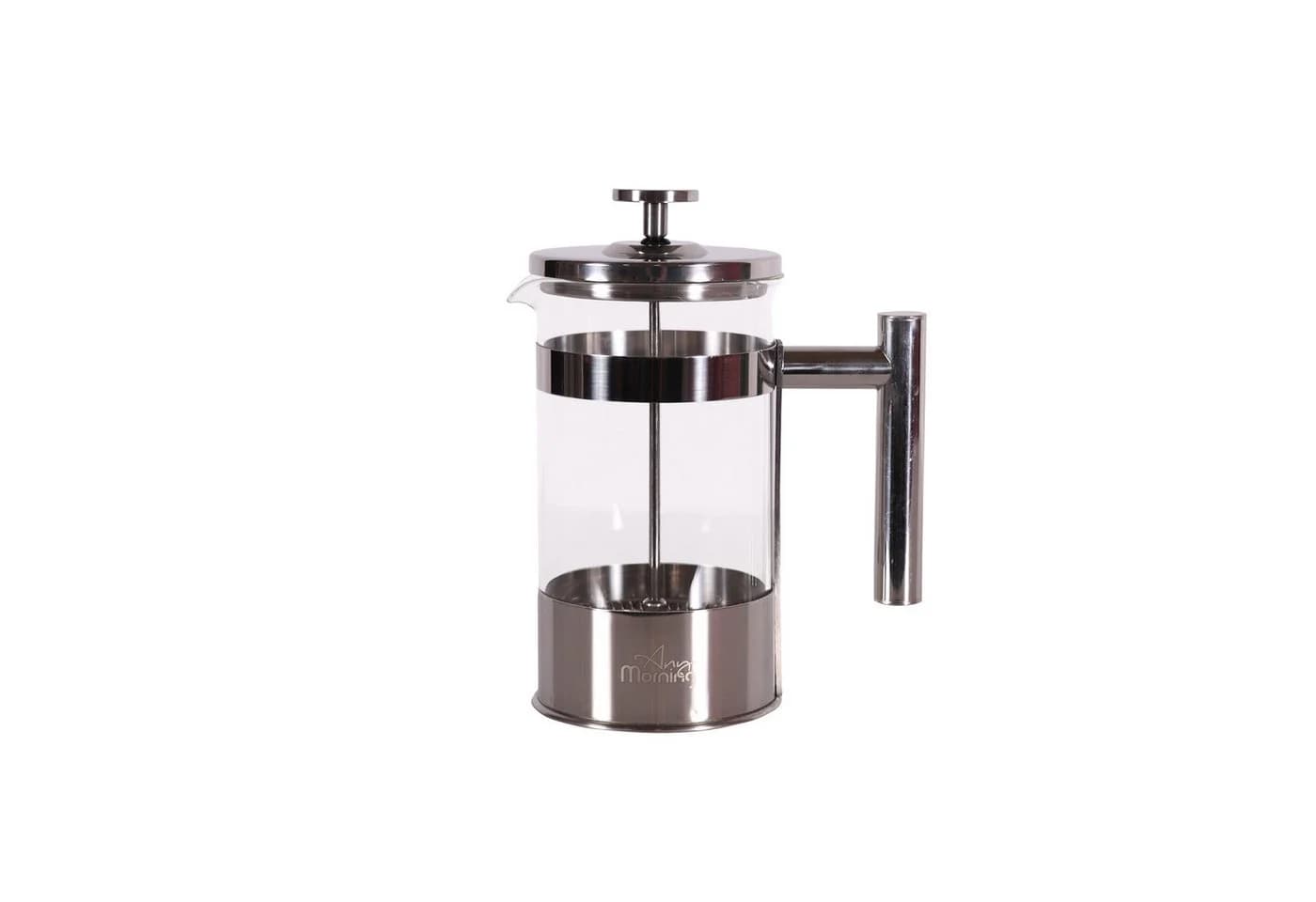 ANY MORNING French Press Kanne 600ml Glas Edelstahl - Bild 3