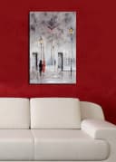 Wallity Wanduhr 100% SUEDE CANVAS 45 x 70 cm Bild 1