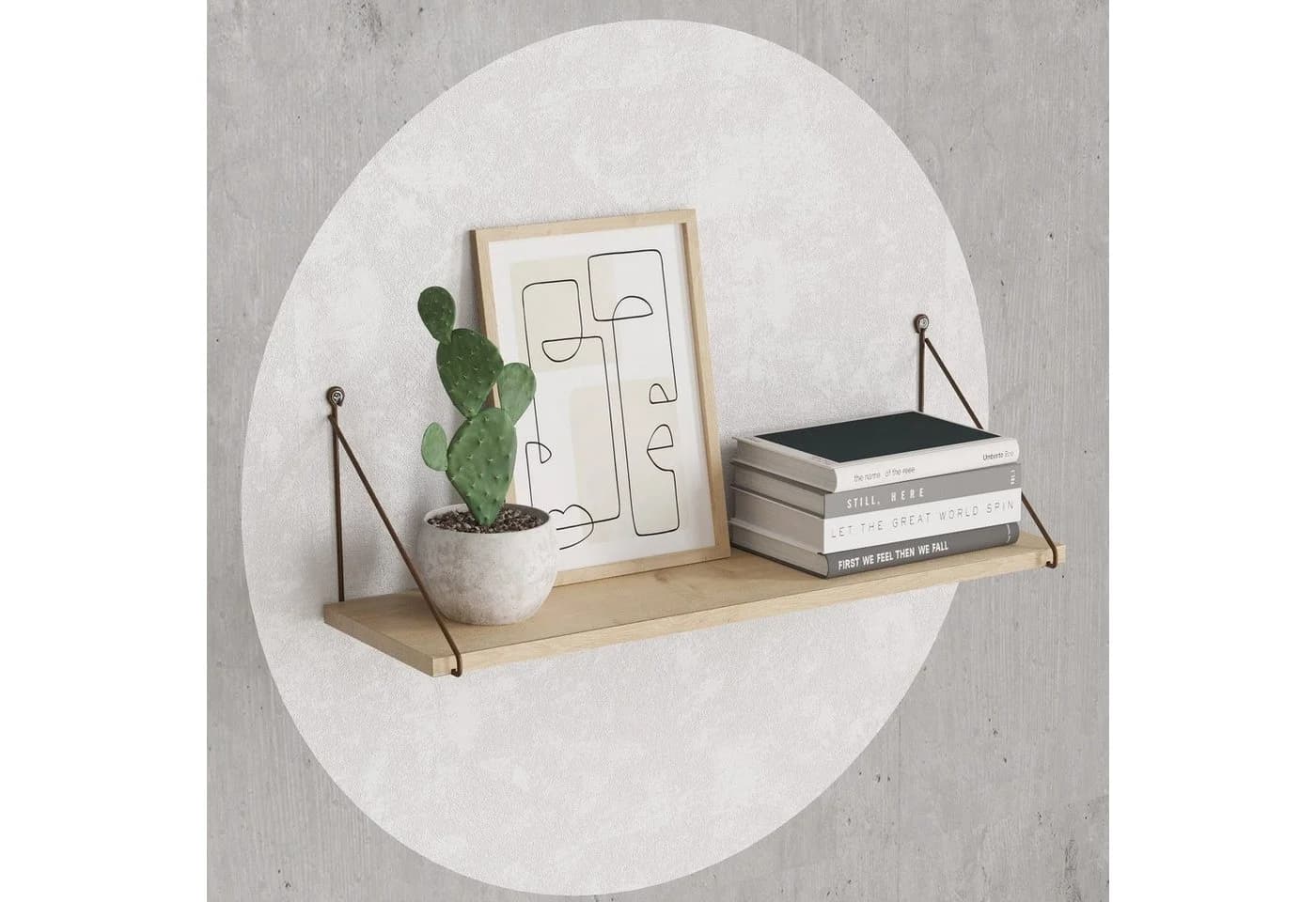 Skye Decor Wandregal Eiche 100% Melaminbeschichtet