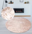 OTTO HOME Teppich Ariano Beige Rund 140cm Hoch-Tief-Struktur Bild 1