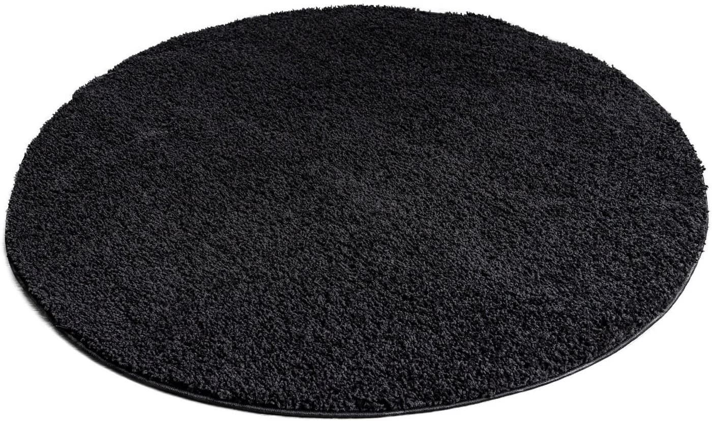 OTTO HOME Shaggy 30 Teppich Rund Anthrazit 140cm - Bild 3