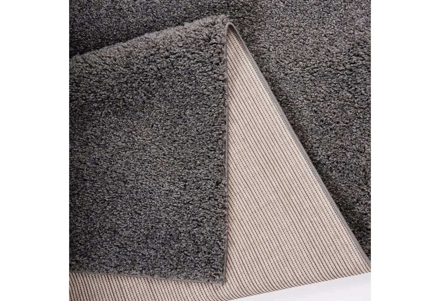 Hochflor-Teppich Viva Grau Kunstfaser - Bild 5