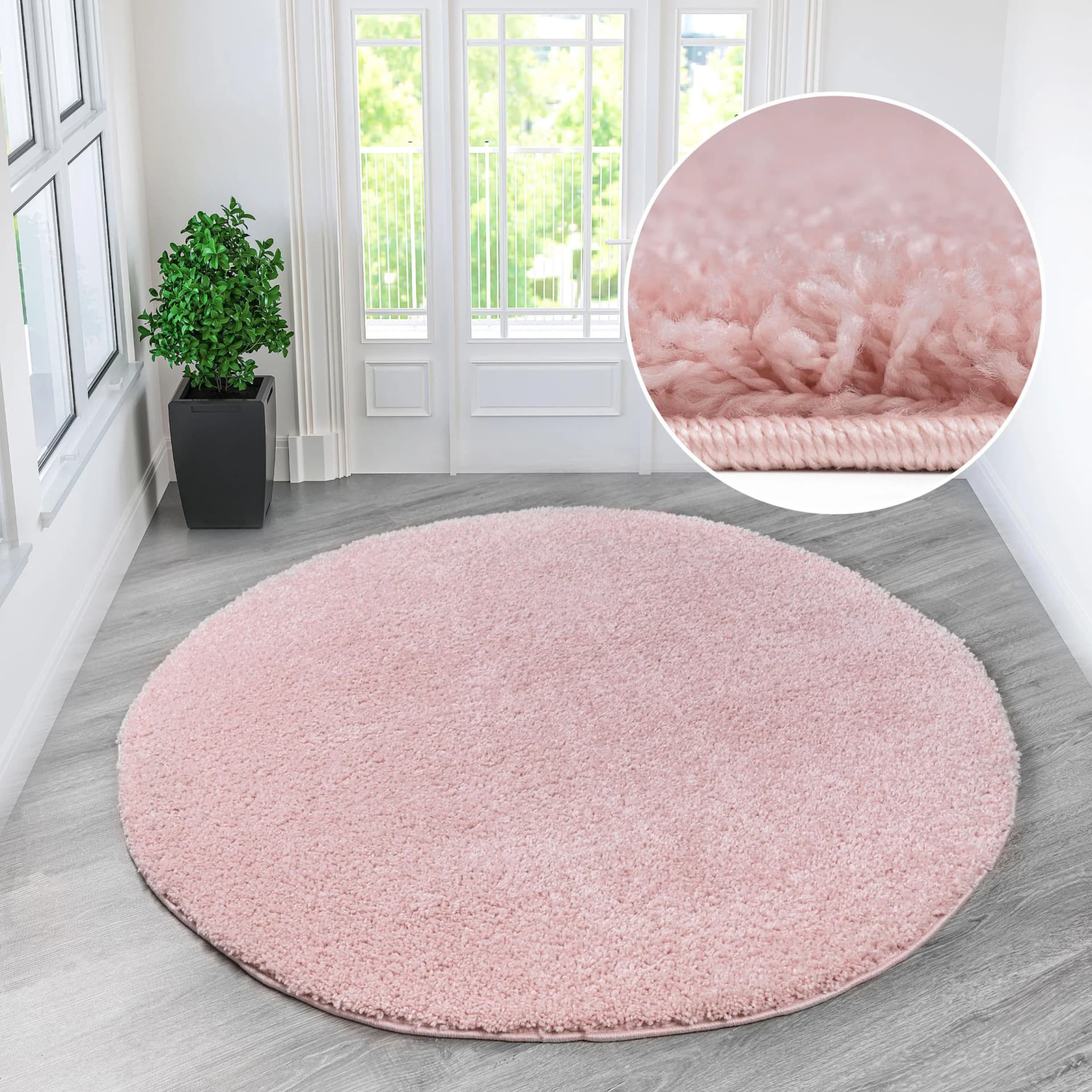 Teppich MY HOME Shaggy 30 Rosa Hochflor