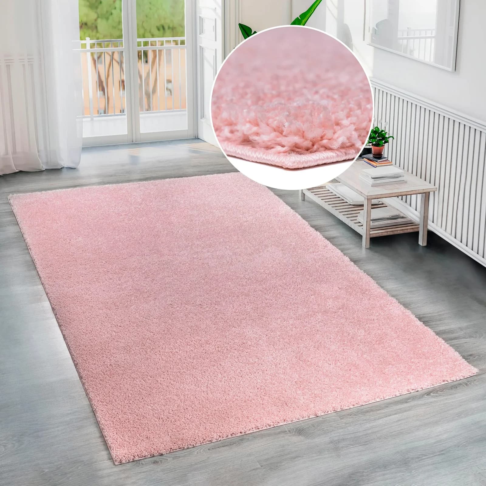 Hochflor-Teppich Shaggy Soft Rosa Bruno Banani