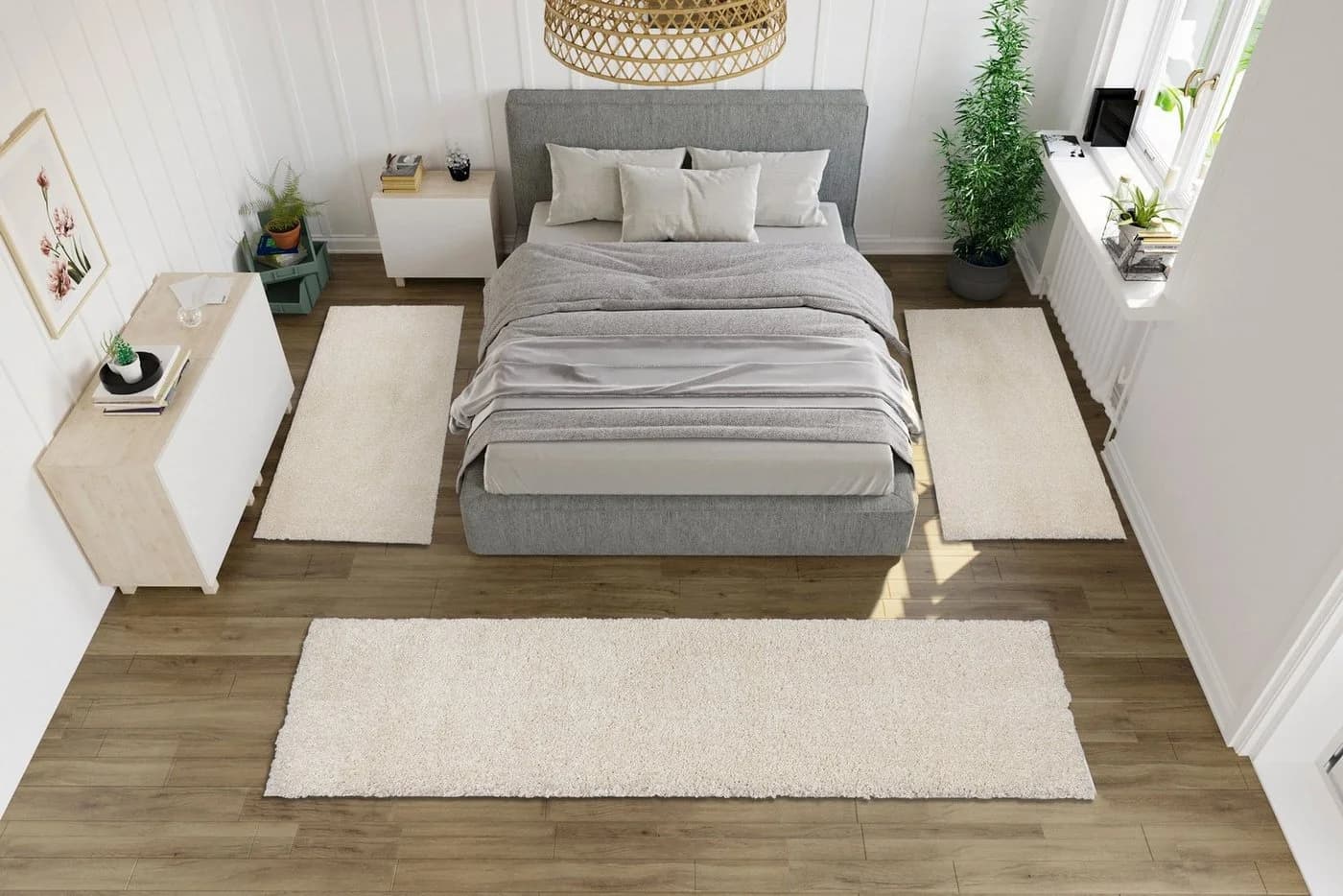 OTTO HOME Bettumrandung Viva 3-tlg. Beige Hochflor - Bild 4