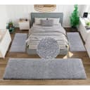 OTTO home Bettumrandung Viva 3-tlg. Hellgrau Hochflor Bild 1