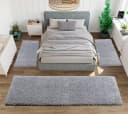 OTTO home Bettumrandung Viva 3-tlg. Hellgrau Hochflor Bild 4