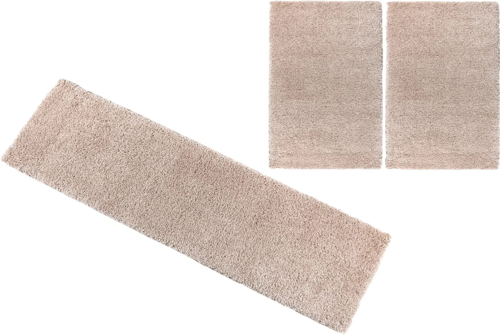 OTTO HOME Viva Bettumrandung 3-tlg. Beige Hochflor