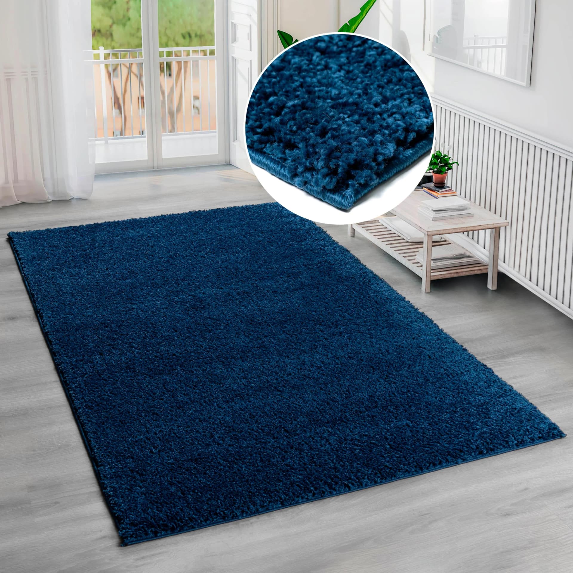 Hochflor-Teppich Bruno Banani Shaggy Soft Blau