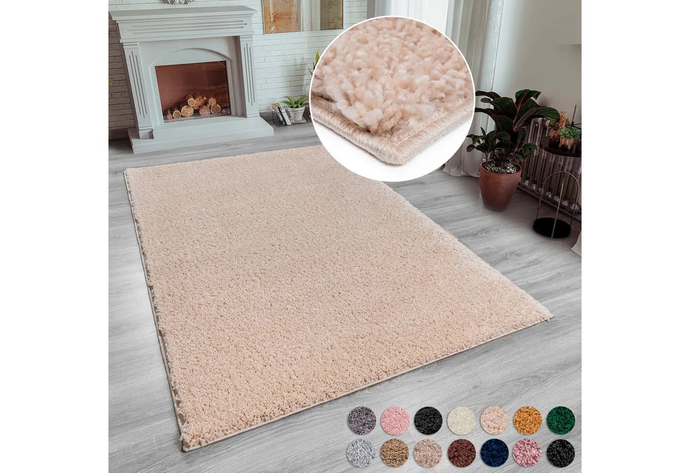 Hochflor-Teppich MY HOME Shaggy 30 Sand - Bild 2