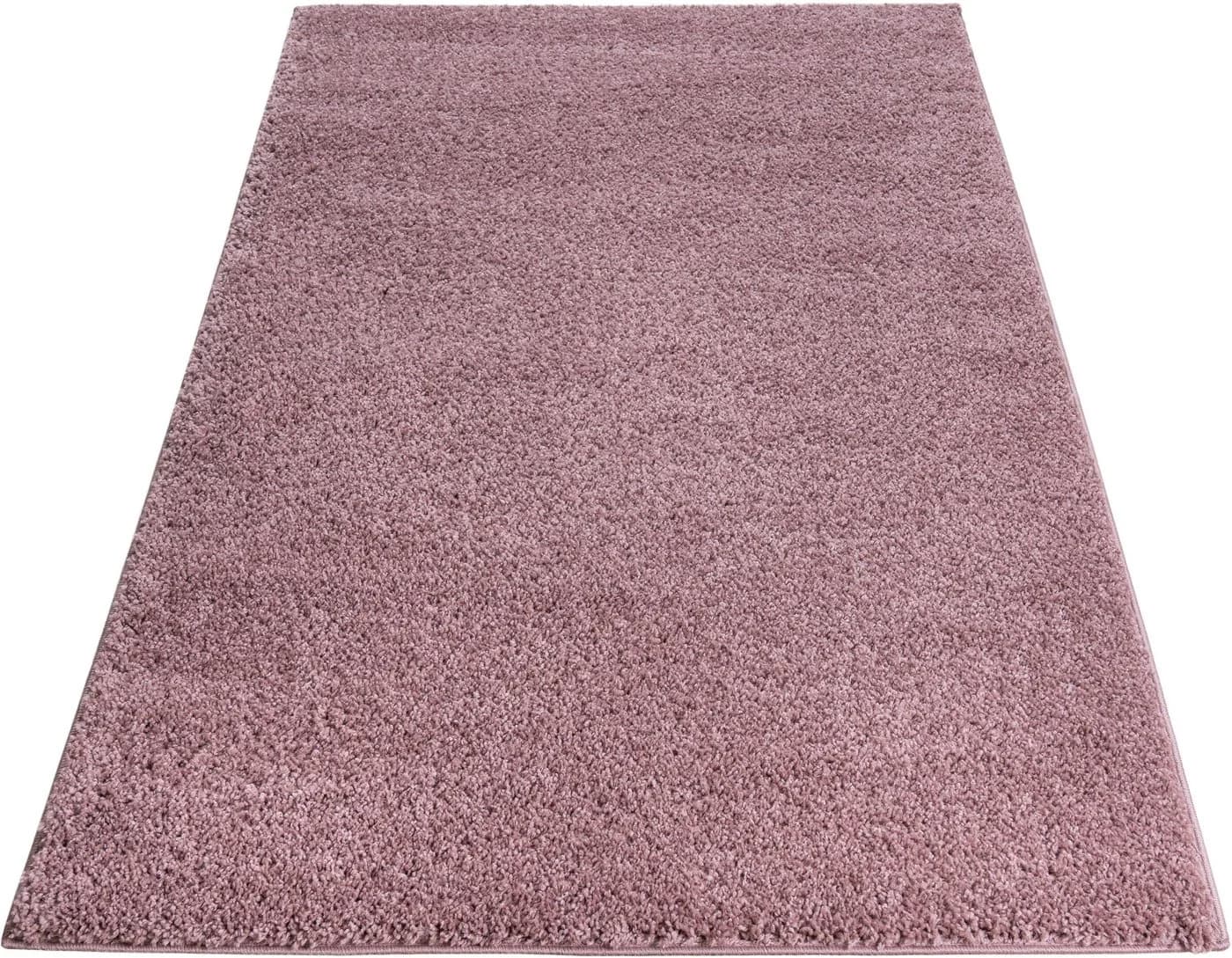Hochflor-Teppich MY HOME Shaggy 30 Braun Kunstfaser