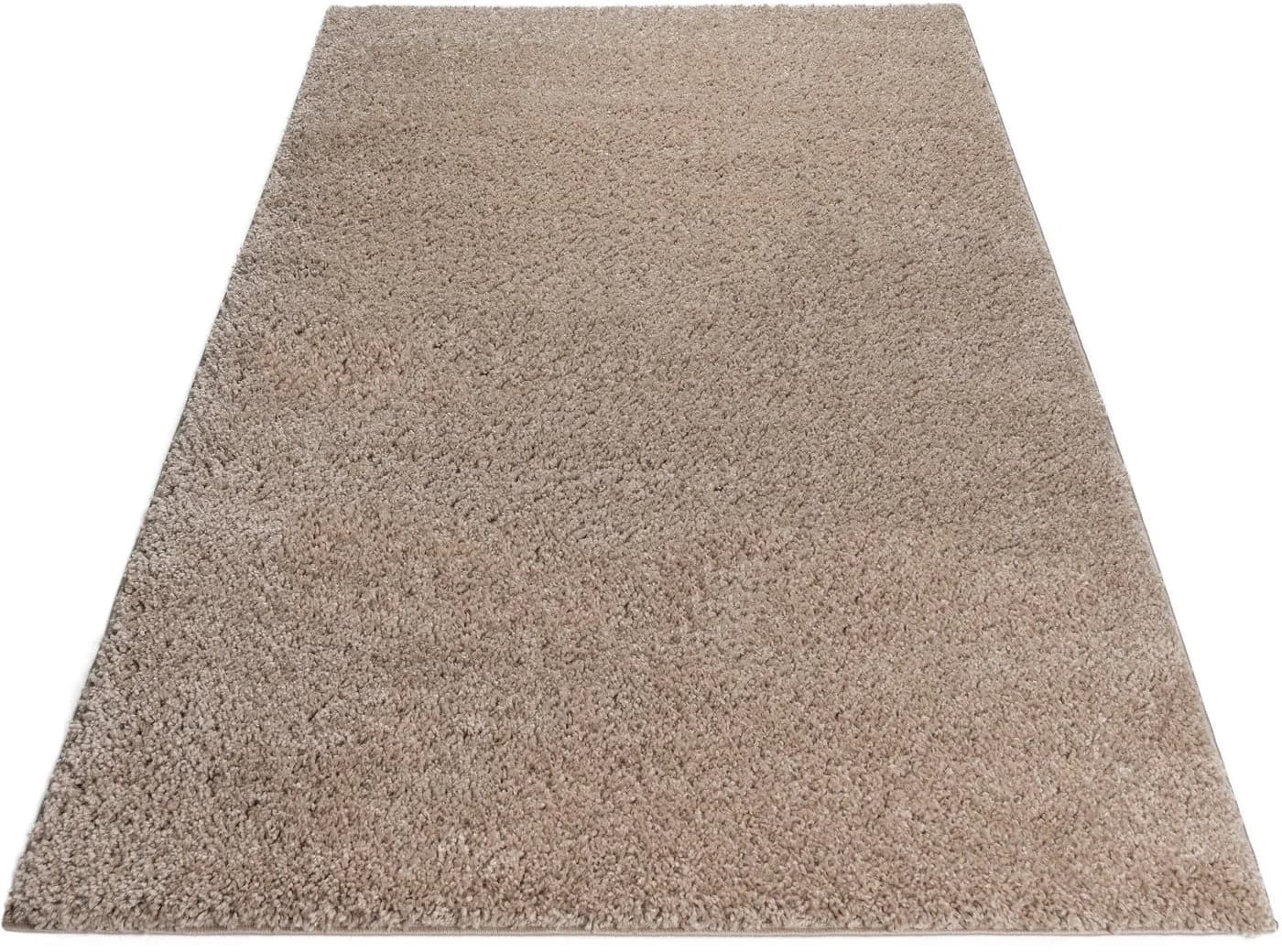 OTTO home Hochflor-Teppich Viva Shaggy Beige Kunstfaser