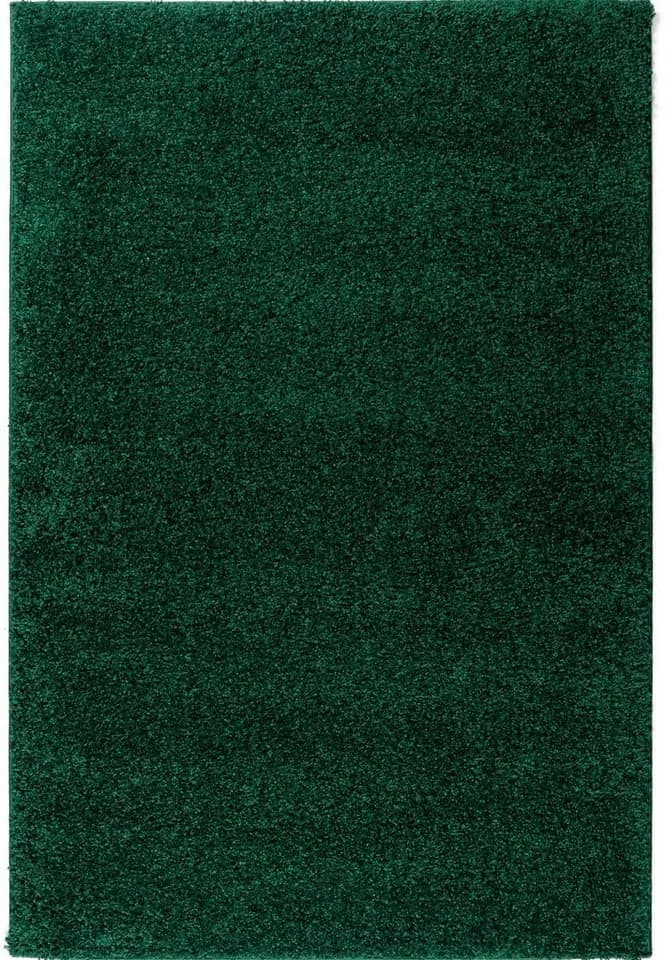 Hochflor-Teppich Shaggy 30 Dunkelgrün my home