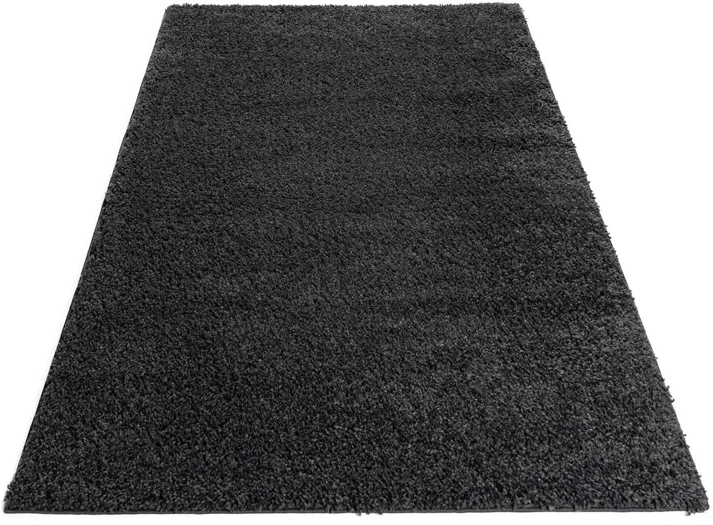 Hochflor-Teppich MY HOME Shaggy 30 Grau - Bild 4