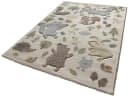 SIGIKID Kinderteppich Forest Beige Blau Waldtiere Motiv Bild 1