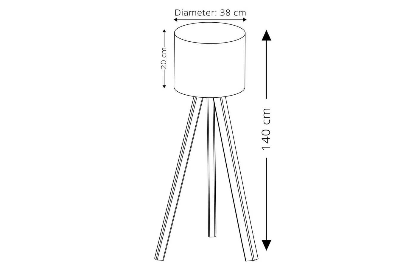 Opviq Stehlampe Modern Rosa MDF PVC - Bild 4