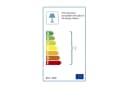 Opviq Stehlampe 38 x 140 cm, Skandinavisches Design, Eiche-Optik, Weißer Stoffschirm Bild 3