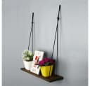 Skye Decor Wandregal 100% Fichtenholz Walnuss Modern Rustikal Bild 1