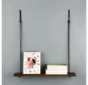 Skye Decor Wandregal 100% Fichtenholz Walnuss Modern Rustikal Bild 5