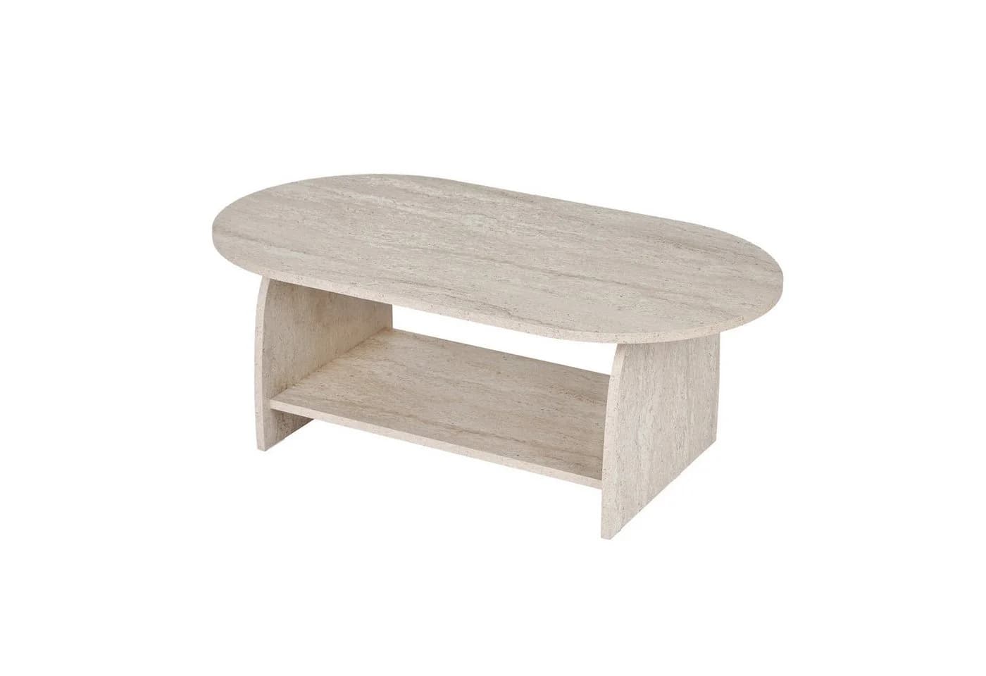 Skye Decor Couchtisch Rafel Beige Japandi Stauraum - Bild 5