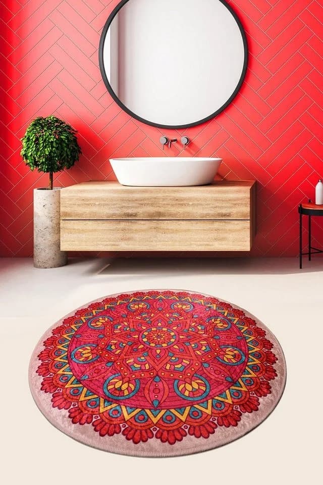 L'Essentiel Maison Badematte 100% Polyester Rund 100 cm