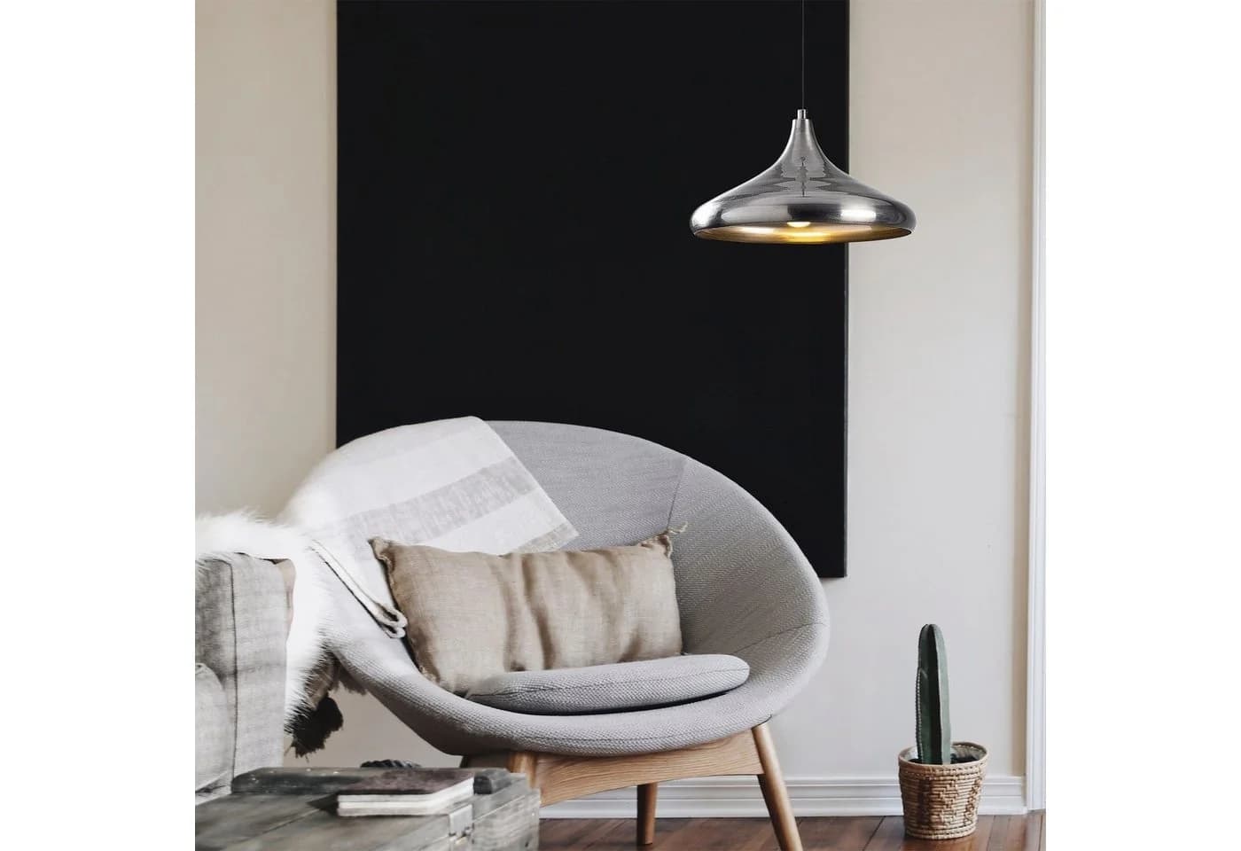 Opviq Hängeleuchte Berceste 209-S Ø35cm Silber - Bild 3