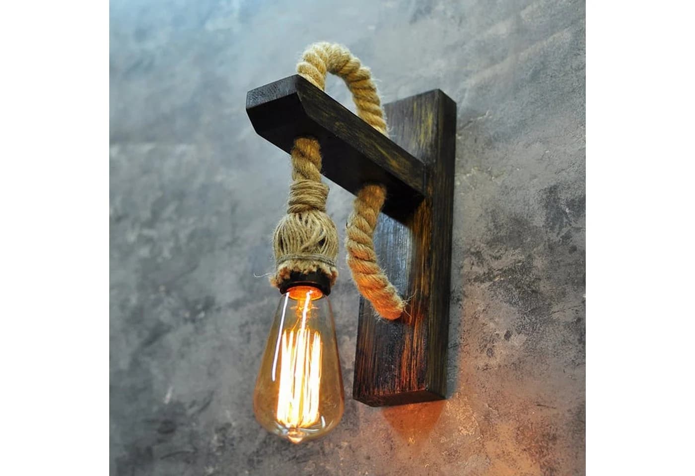 Opviq Wandleuchte 100% Fichtenholz Beige Rustikal