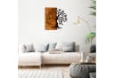 Wallity Wanddekoobjekt 50% Holz 50% Metall 58x58cm Walnuss/Schwarz Bild 1