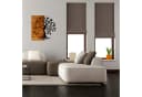 Wallity Wanddekoobjekt 50% Holz 50% Metall 58x58cm Walnuss/Schwarz Bild 3