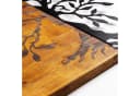 Wallity Wanddekoobjekt 50% Holz 50% Metall 58x58cm Walnuss/Schwarz Bild 4