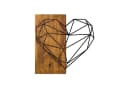 Wallity Wanddekoobjekt 50% Holz 50% Metall Walnuss Schwarz Bild 2