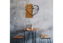 Wallity Wanddekoobjekt 50% Holz 50% Metall Walnuss Schwarz Bild 4