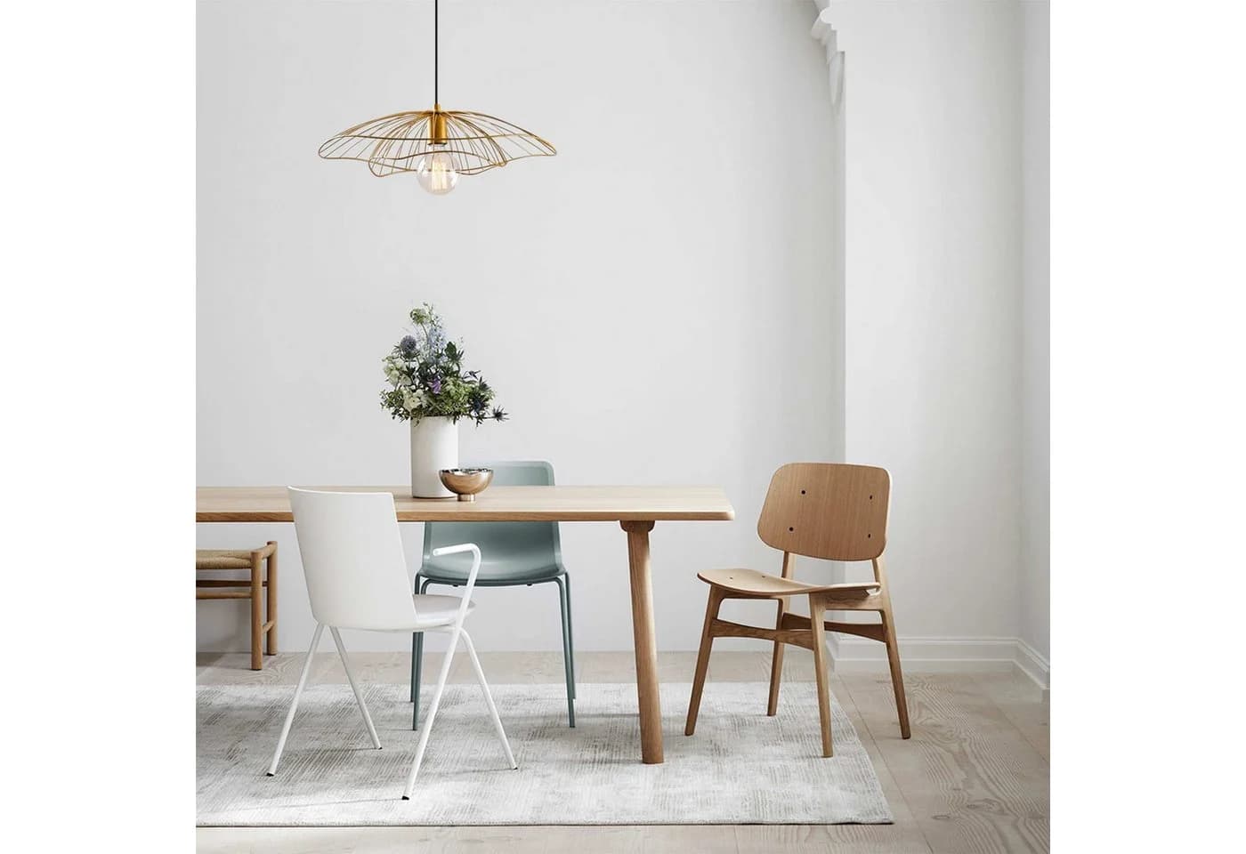 Opviq Kronleuchter METAL BODY Gold Verstellbar
