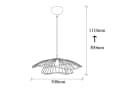 Opviq Kronleuchter METAL BODY Gold Verstellbar Bild 3