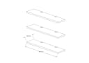 Skye Decor Wandregal Walnuss Skandinavisches Design Bild 5