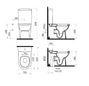 Ekershop Dusch-WC ORION Stand Kombi mit Taharet-Funktion & Nano-Beschichtung Bild 3