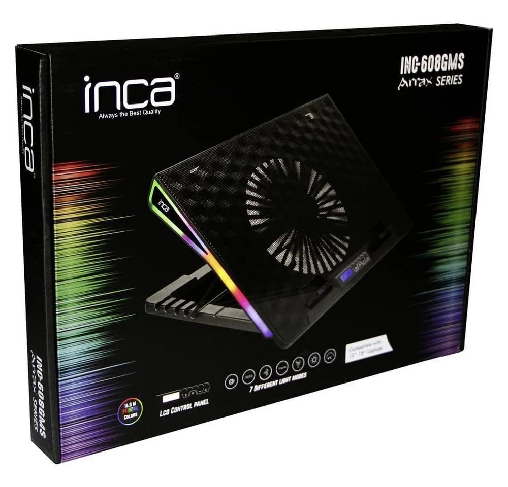 INCA Laptoptisch Notebook Kühler LCD-Bedienfeld 13-18" - Bild 4