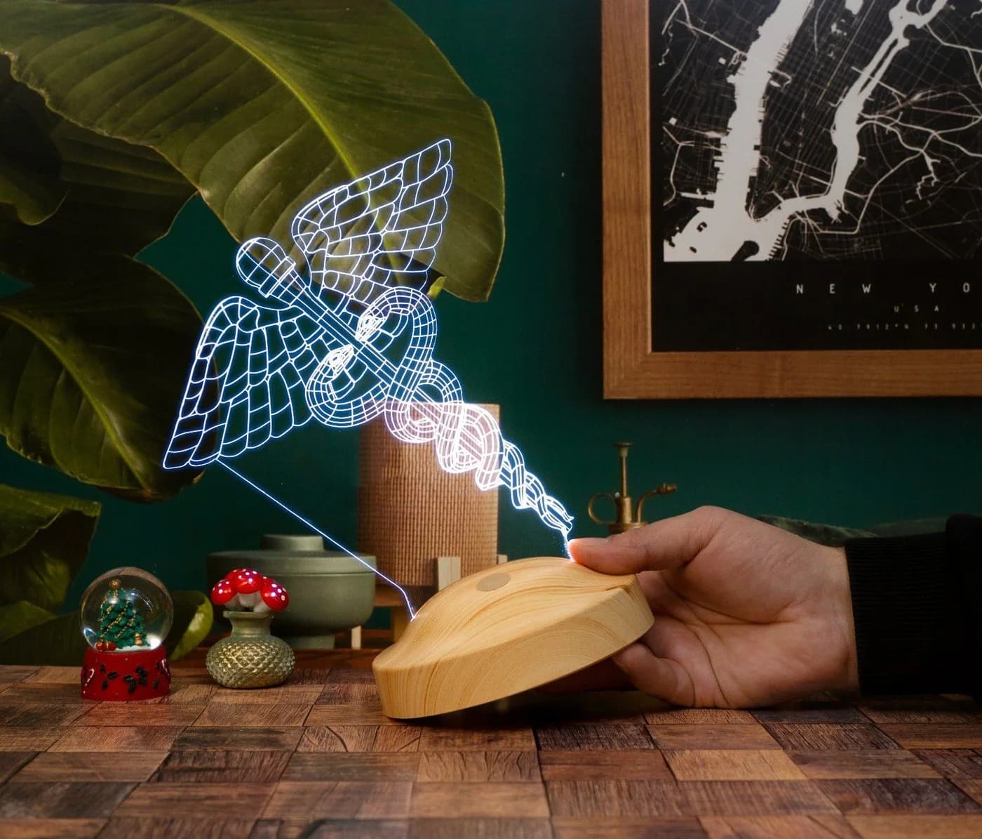Geschenkelampe LED Nachttischlampe Medizin 3D Nachtlicht 7 Farben
