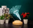 Geschenkelampe LED Nachttischlampe Medizin 3D Nachtlicht 7 Farben Bild 4