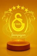 Geschenkelampe LED 3D Nachtlicht Galatasaray 7 Farben Bild 1