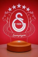 Geschenkelampe LED 3D Nachtlicht Galatasaray 7 Farben Bild 4
