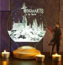 Geschenkelampe LED Nachttischlampe Hogwarts Harry Potter 3D 7 Farben Bild 1