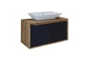 Roomart Badmöbel-Set ATLANTIC 85 cm mit Keramik-Aufsatzbecken Bild 2