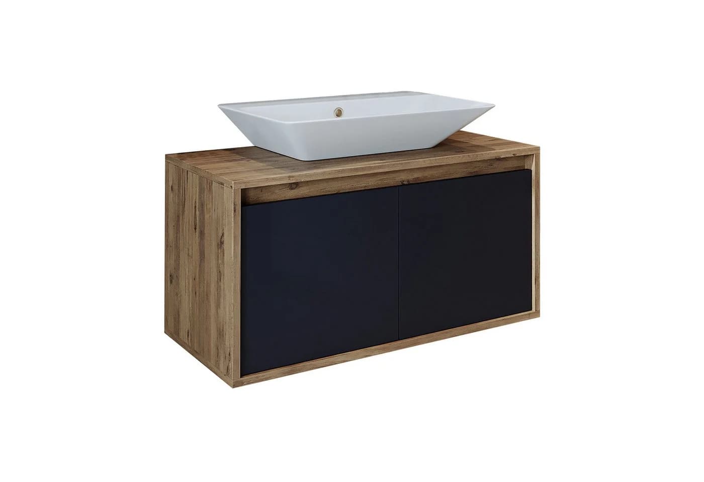 Roomart Badmöbel-Set ATLANTIC 85 cm mit Keramik-Aufsatzbecken - Bild 2