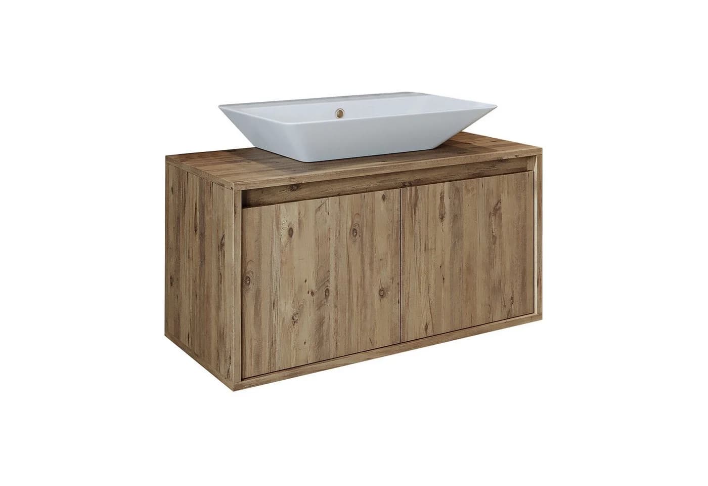 Roomart Badmöbel-Set ATLANTIC 85 cm mit Keramik-Aufsatzbecken - Bild 2