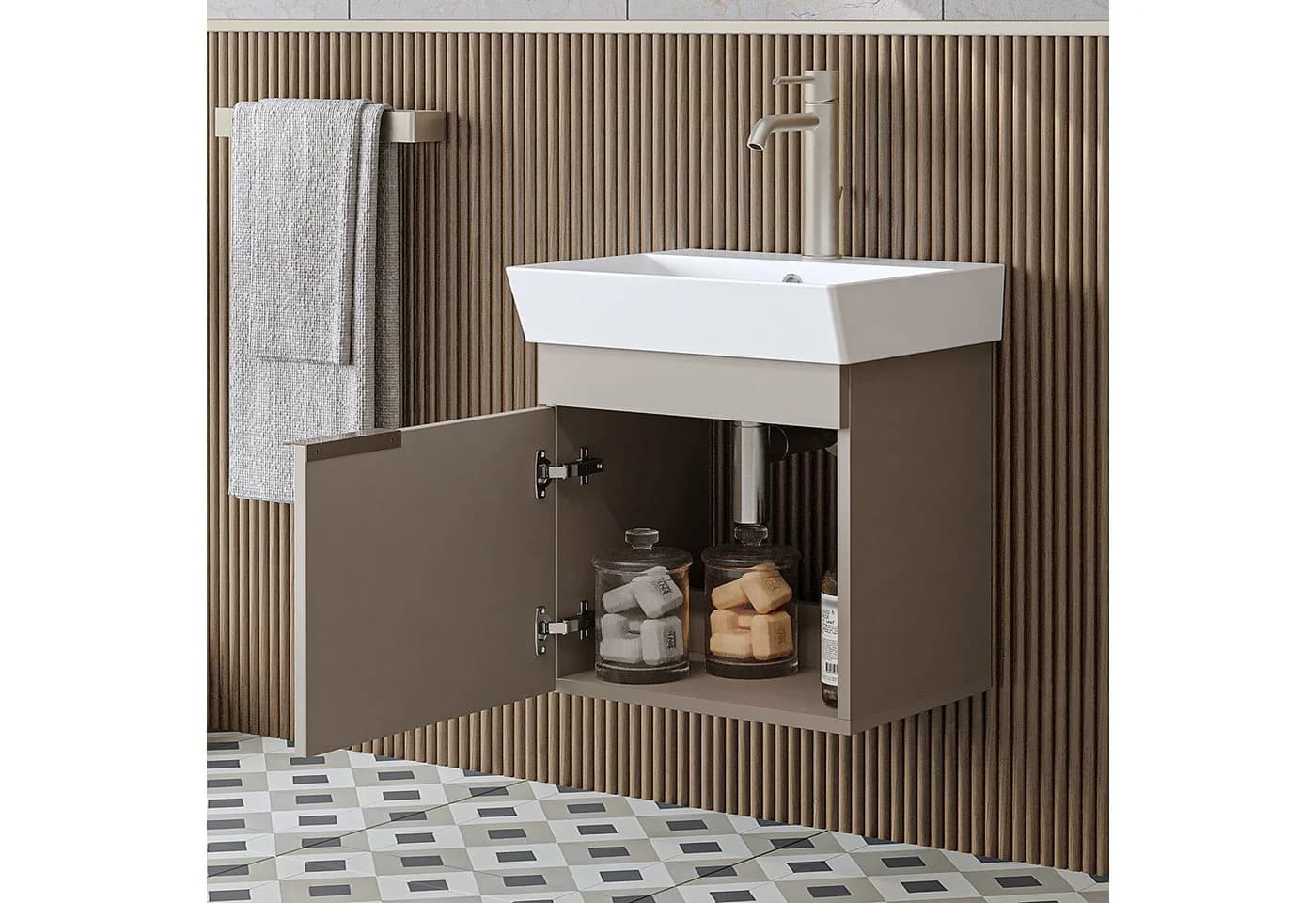 Roomart Badmöbel Set mit Keramik-Waschbecken 50 cm - Bild 3