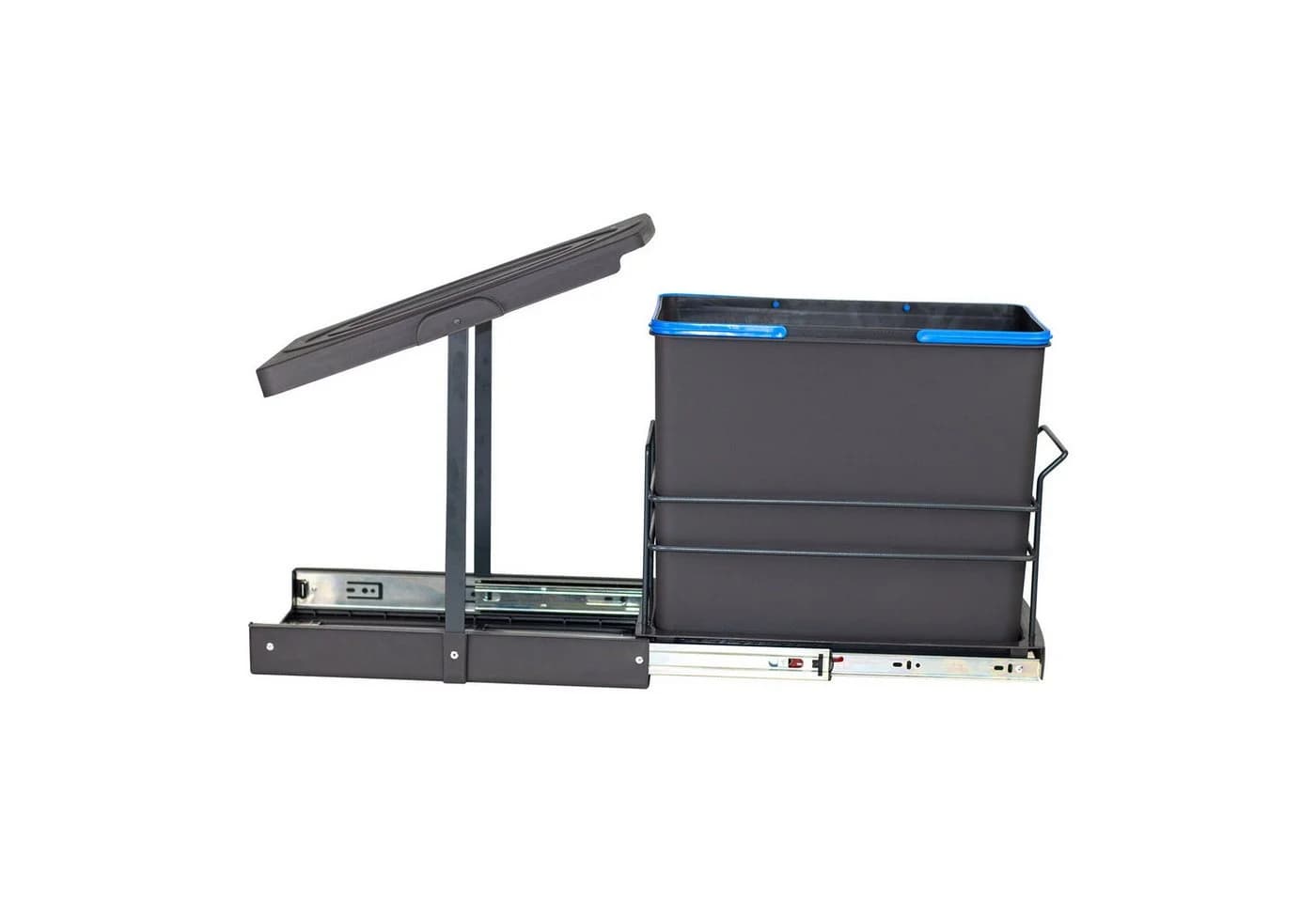 Roomart Einbaumülleimer 24L ausziehbar Schwarz - Bild 5