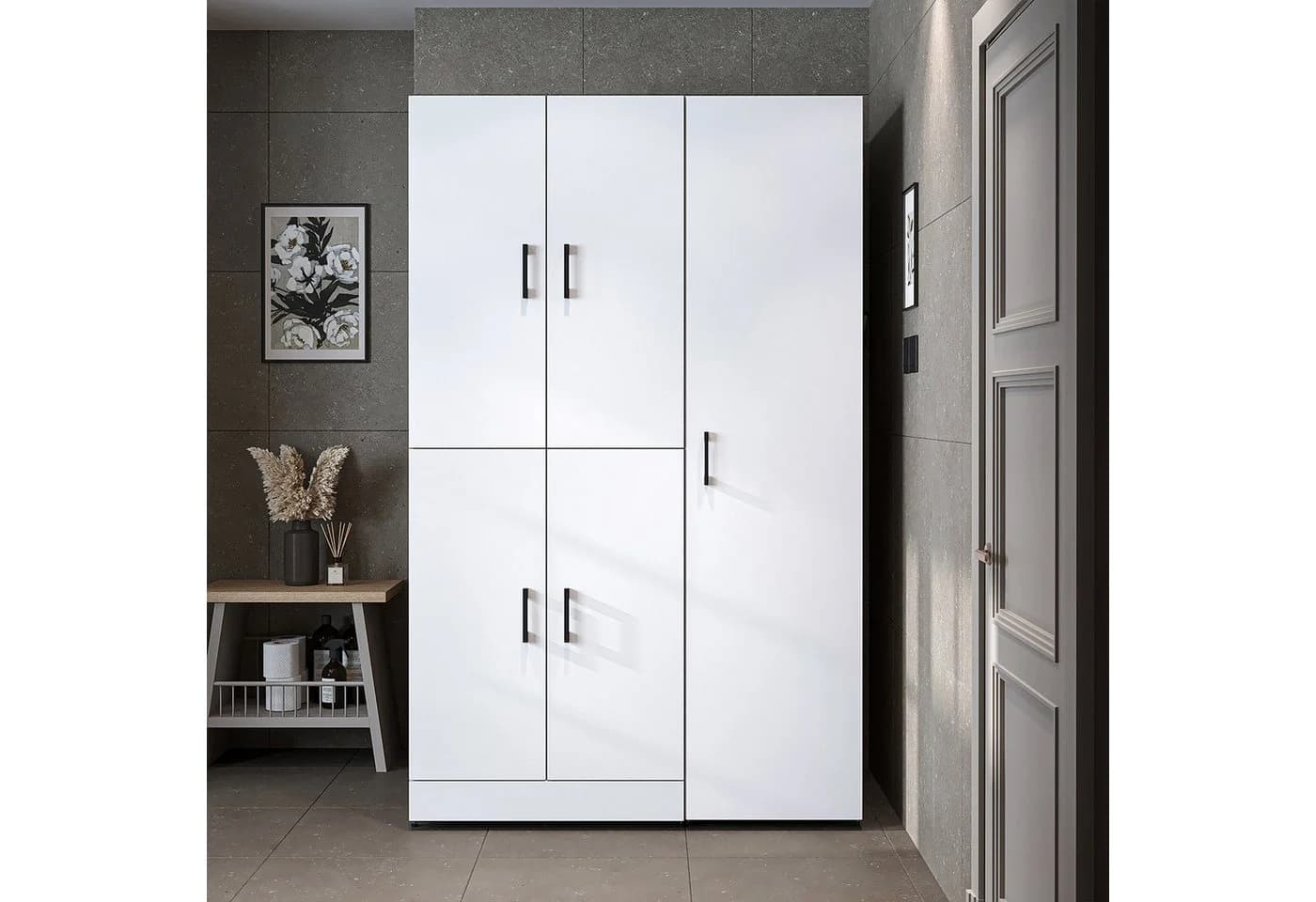 Roomart Waschmaschinenumbauschrank DORA mit Hochschrank Soft-Close - Bild 3