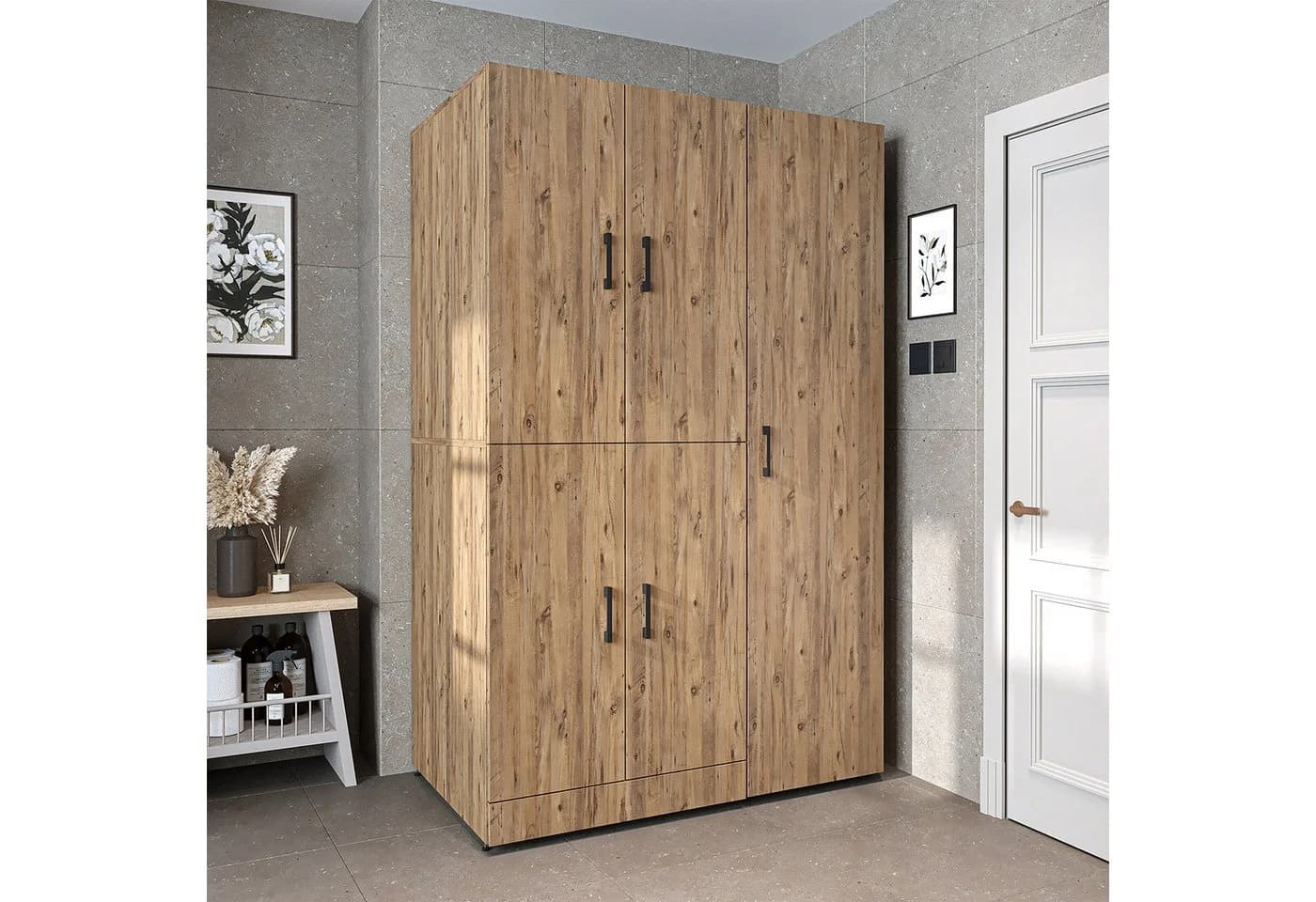 Roomart Waschmaschinenumbauschrank DORA Soft-Close Hochschrank