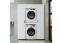 Roomart Waschmaschinenschrank Set 157 cm Weiß mit Soft-Close Bild 4